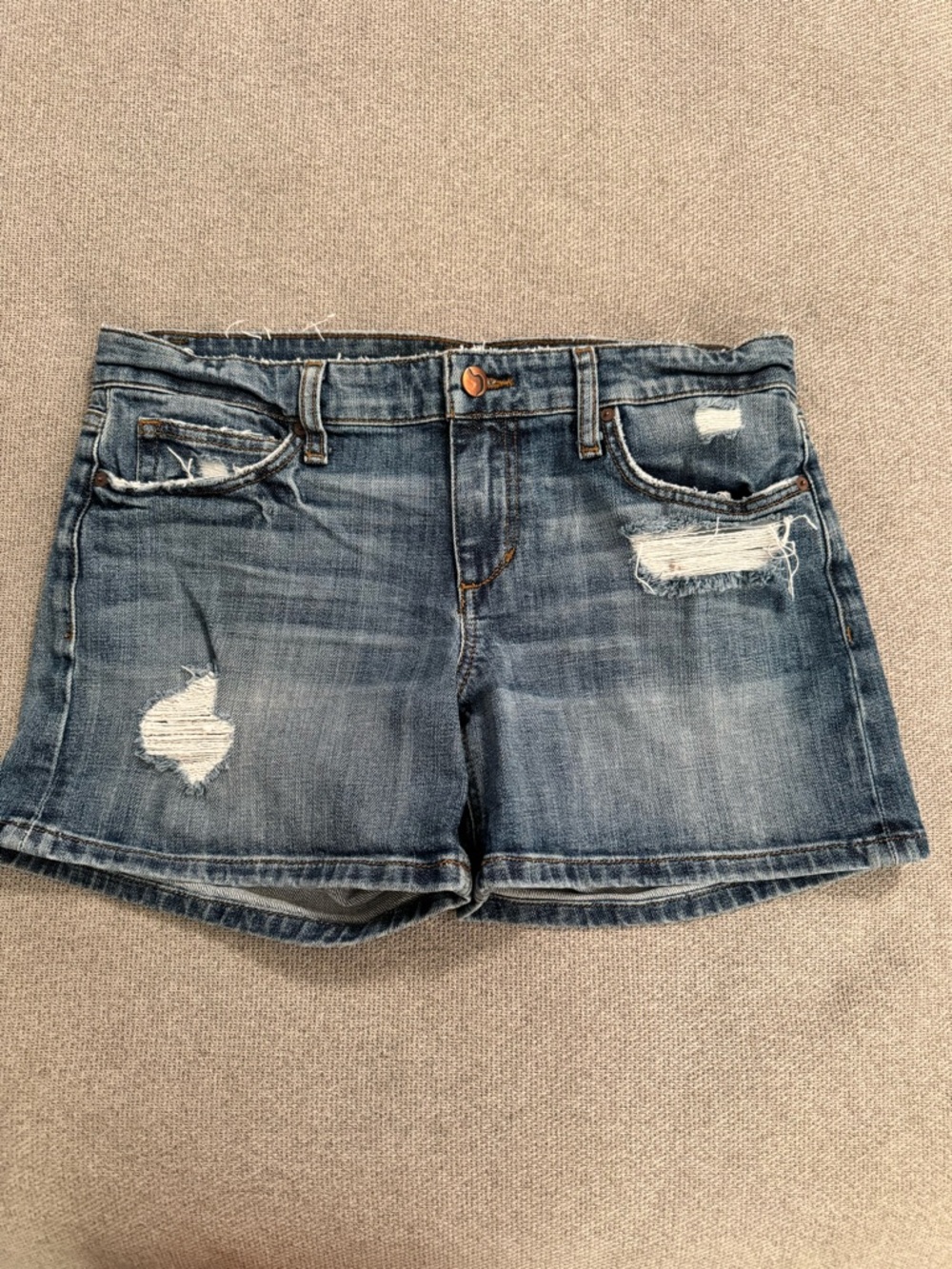 Joe's Jeans Women's Distressed Blue Denim Shorts Size 28
